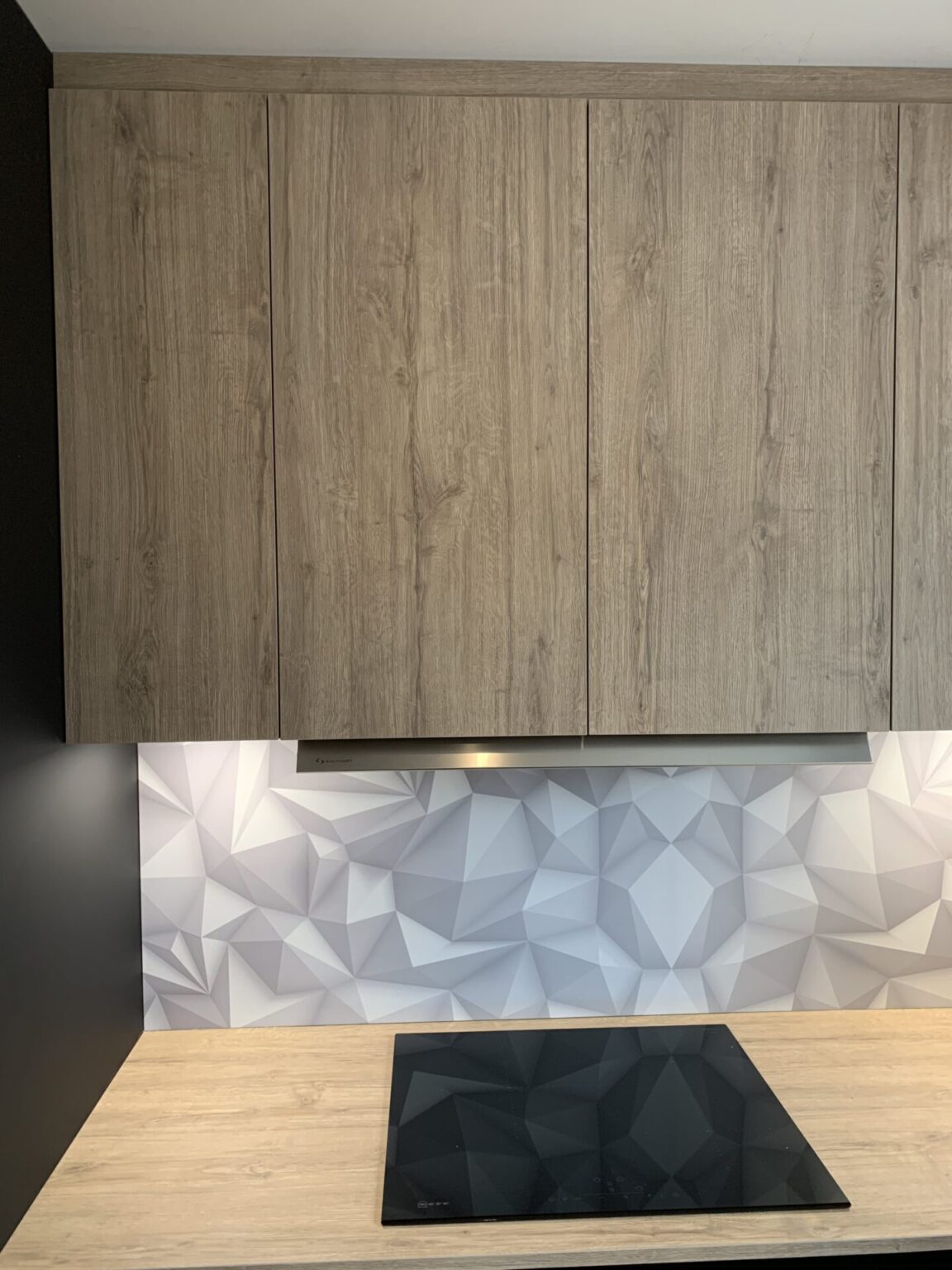 Crédence géométrique en panneau décor